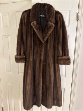 Vintage Full-Length Brown Fur Coat
